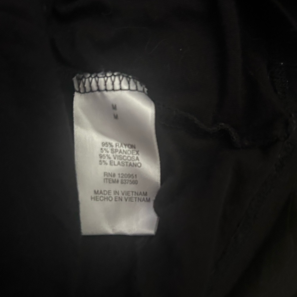 Olive &‎ Oak Black Scoop Neck Tank Style Dress w Drawstring Waist - Picture 6 of 6